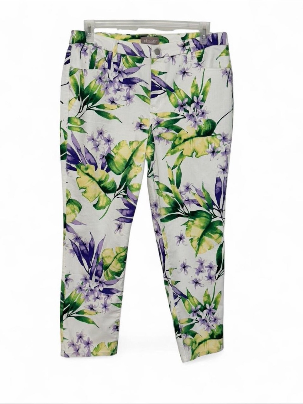 Chico’s Floral Print Ankle Pants - Size 2.5-Large